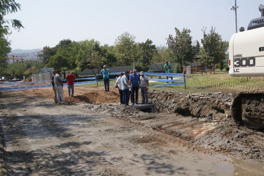 Kavaklı Sahili’nde alt yapı çalışmaları tüm hızıyla sürüyor  ALT YAPI’DA ÖNEMLİ HAMLE