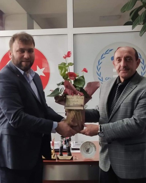 Saadet Partisi’nden İlçe Spor Müdürü Hasan Ceyhan’a ziyaret