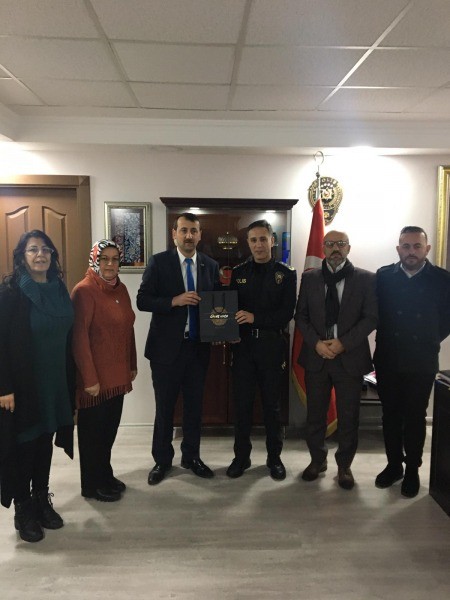 İYİ Parti yeni Emniyet Müdürü Adem Gider’i ziyaret etti