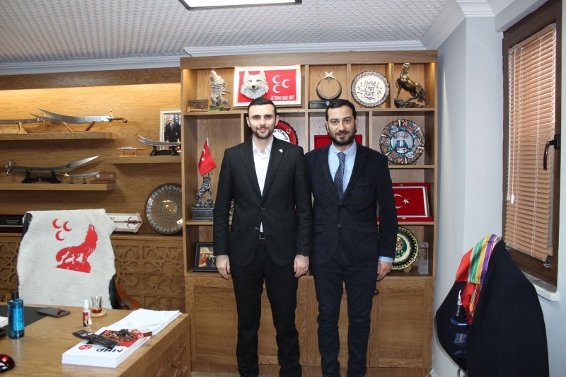 Afşin Şenemre’den MHP İl Başkanı Yunus Emre Kurt’a HAYIRLI OLSUN ZİYARETİ