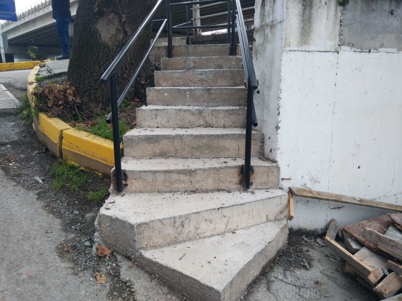 Değirmendere Dörtyol mevkiine yapılan merdiven  VATANDAŞLARI MEMNUN ETTİ