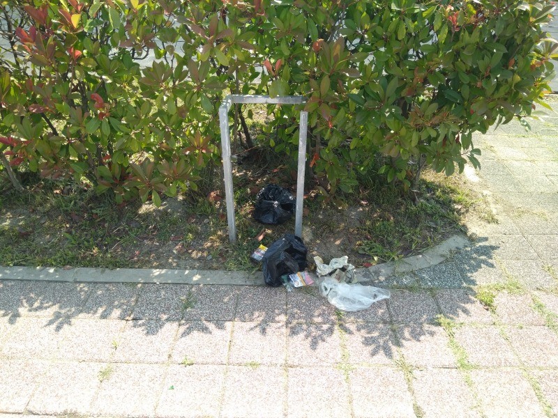 Denizevler Sahili’nde dikkat çeken detay