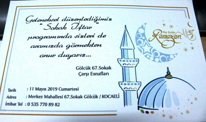 67. Sokak Çarşı Esnafları ‘Sokak İftarı’nda buluşuyor
