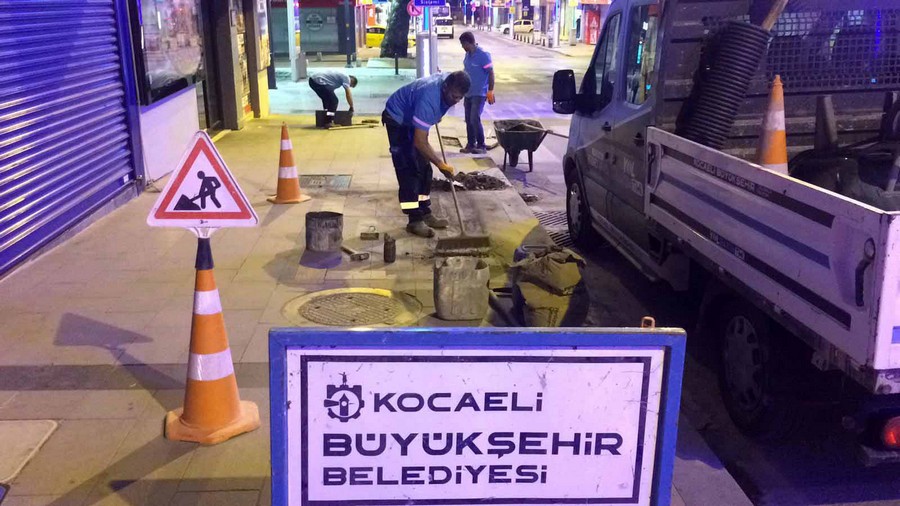 Bozulan yol ve kaldırımlara hızlı onarım