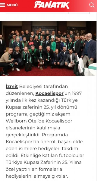 İzmit Belediyesi’nin Kupa Zaferi Organizasyonu TÜRKİYE’NİN GÜNDEMİNE OTURDU
