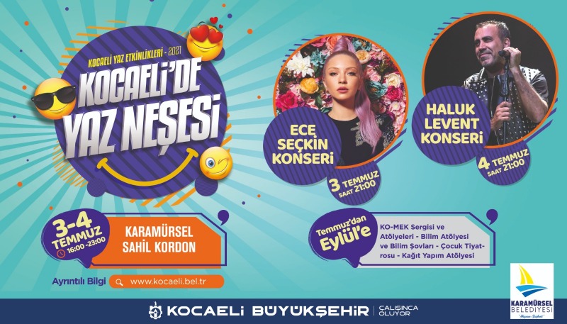 Kocaeli’de‘Yaz Neşesi’dolu dolu geçecek