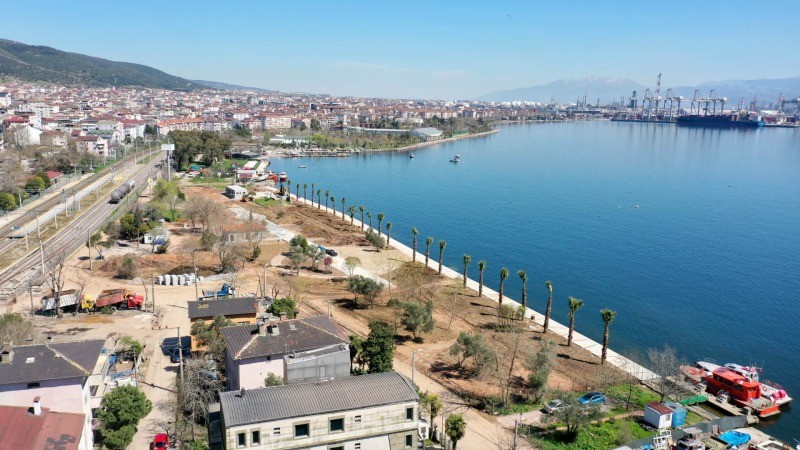 Körfez Atalar Sahil Parkı son aşamada