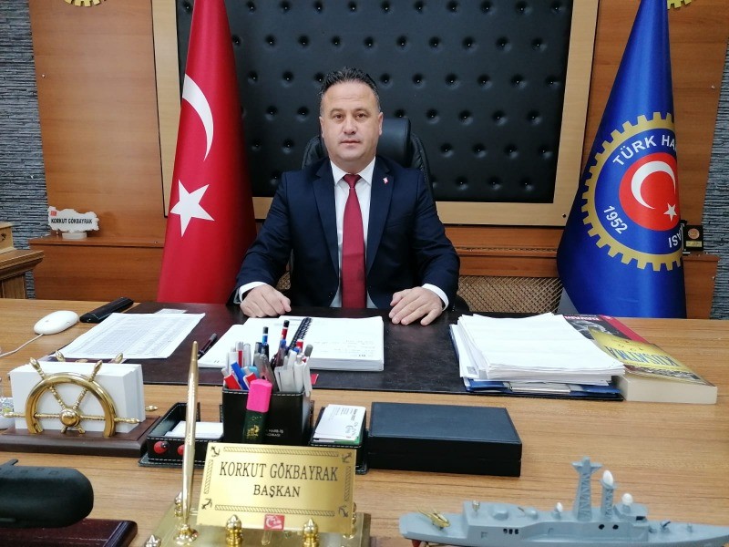 Türk Harb-İş Sendikası Kocaeli Şube Başkanı Korkut Gökbayrak 560 YENİ İŞÇİ TERSANEMİZE CANSUYU OLACAK
