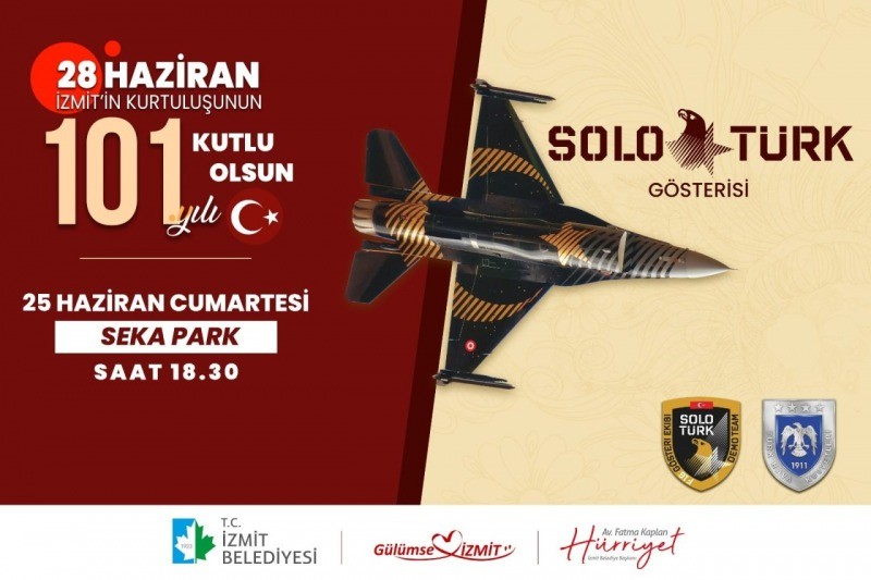 Solotürk İzmit Semalarında KURTULUŞ COŞKUSUNA ORTAK OLACAK