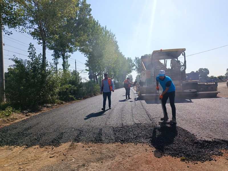 Salim Dervişoğlu Caddesi asfaltlanıyor