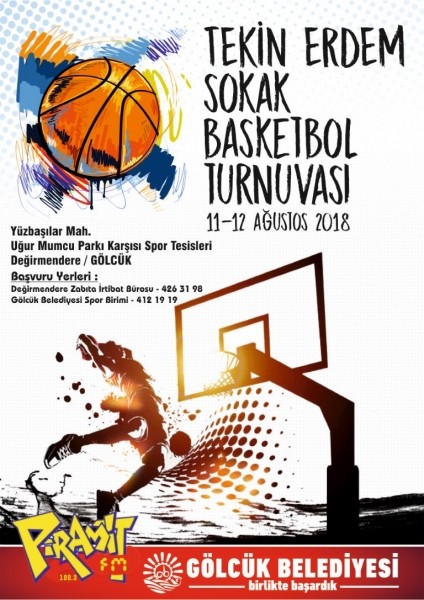 TEKİN ERDEM SOKAK BASKETBOL TURNUVASI BUGÜN BAŞLIYOR