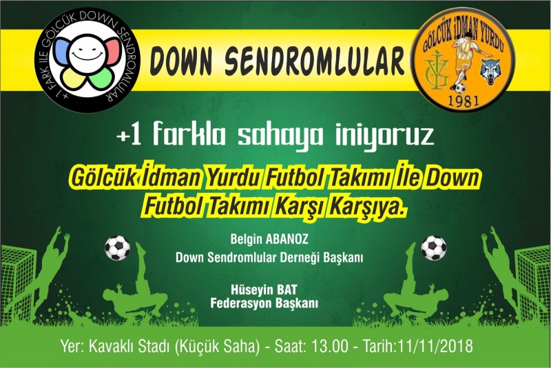 Down Sendromlu bireyler sahaya iniyor