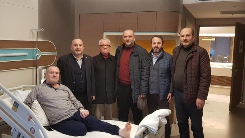 Başkan Seymen ve Yönetiminden Uzuner’e geçmiş olsun ziyareti