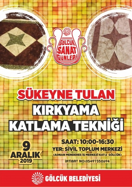 “GÖLCÜK SANAT GÜNLERİ” ARALIK AYI ETKİNLİĞİ İLE DEVAM EDİYOR