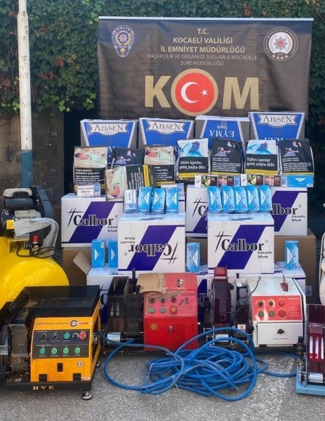 Gölcük’te Kaçak Sigara ele geçirildi